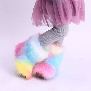 Fur boots for kids